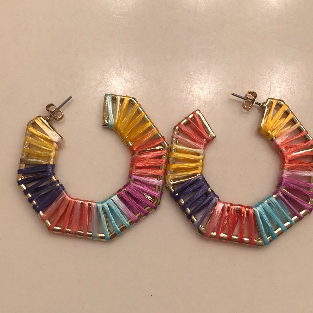 Raffia earrings